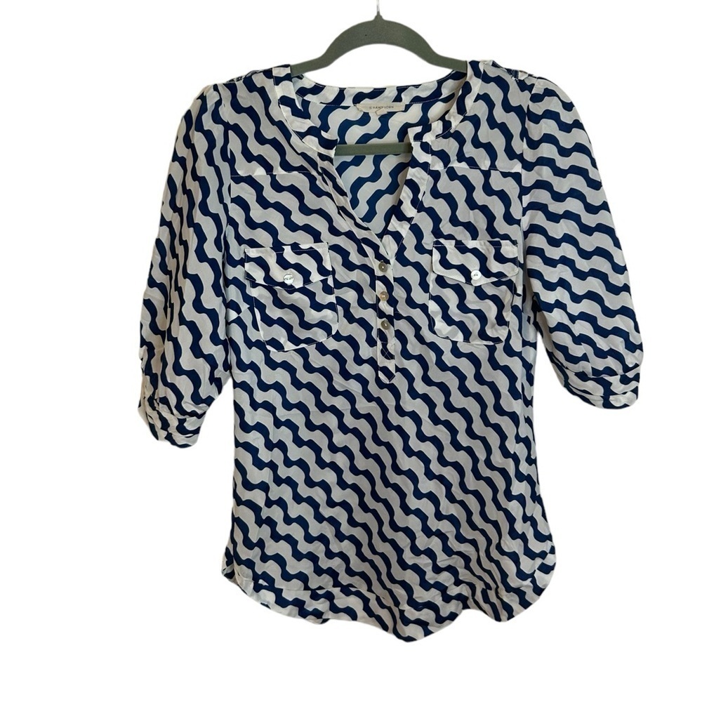 41 HAWTHORN PREPPY TUNIC BLOUSE